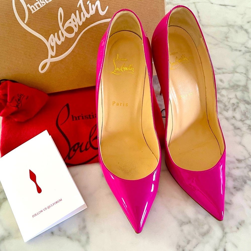 CL Pigalle Follies 100 Patent, Indian Rose, 39.5